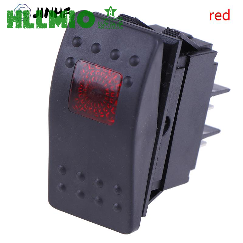 [Hllmio] waterdichte thanh Rocker schakelaar tự động khởi động Marine Rocker schakelaar knop 12V/35A LED licht đèn 4pin schakelaar