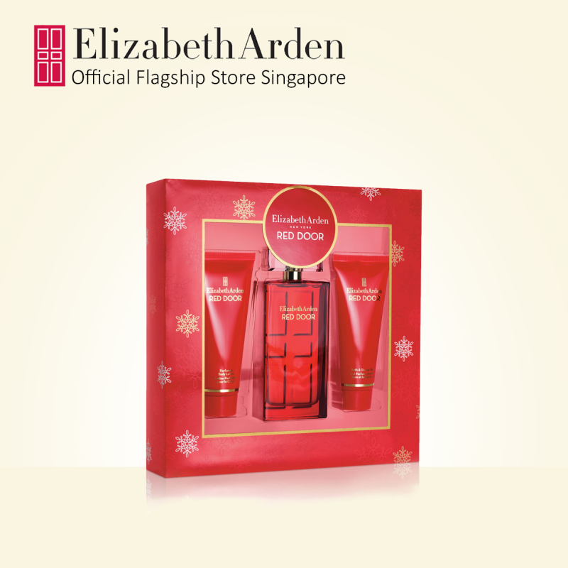 Buy Elizabeth Arden New Red Door Vibrant Fragrance and Bodycare 3pc Gift Set: EDP 100ml, Perfumed Body Lotion 100ml, Shower Gel 100ml Singapore