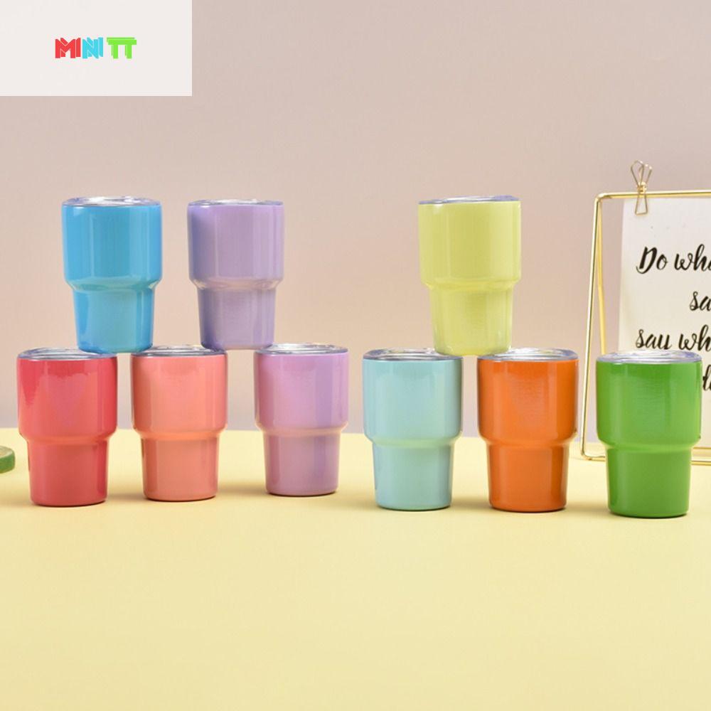 MNTT Cách nhiệt Cốc ô tô mini 2oz Di động 6 màu Cốc ống hút Cốc tinh thần nhỏ Thép không gỉ Cốc vại nhỏ Nhà