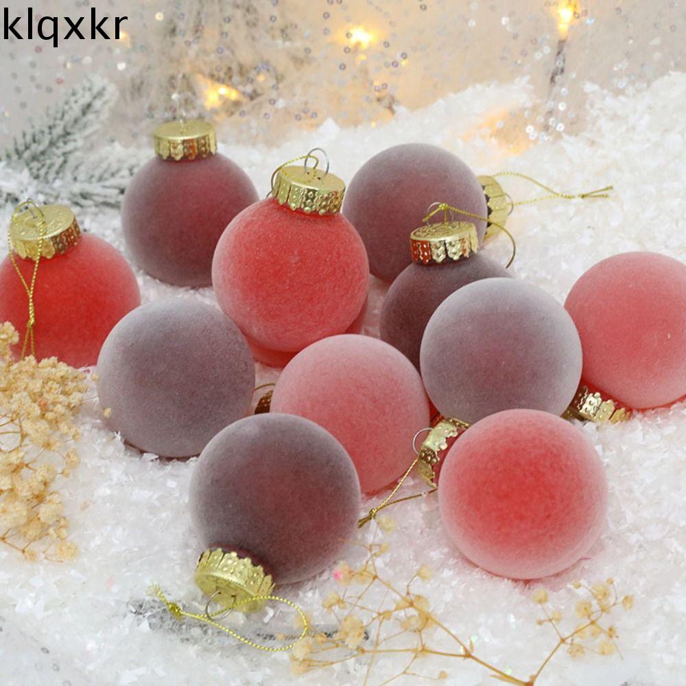 KLQXKR 12pcs 6cm Bóng trang trí Giáng sinh đổ xô Lễ hội Thú Cưng dây chuyền quả cầu giáng sinh Đồ dùng cho bữa tiệc Tái sử dụng Đồ trang trí treo Cây giáng sinh Trang trí nhà cửa giáng sinh