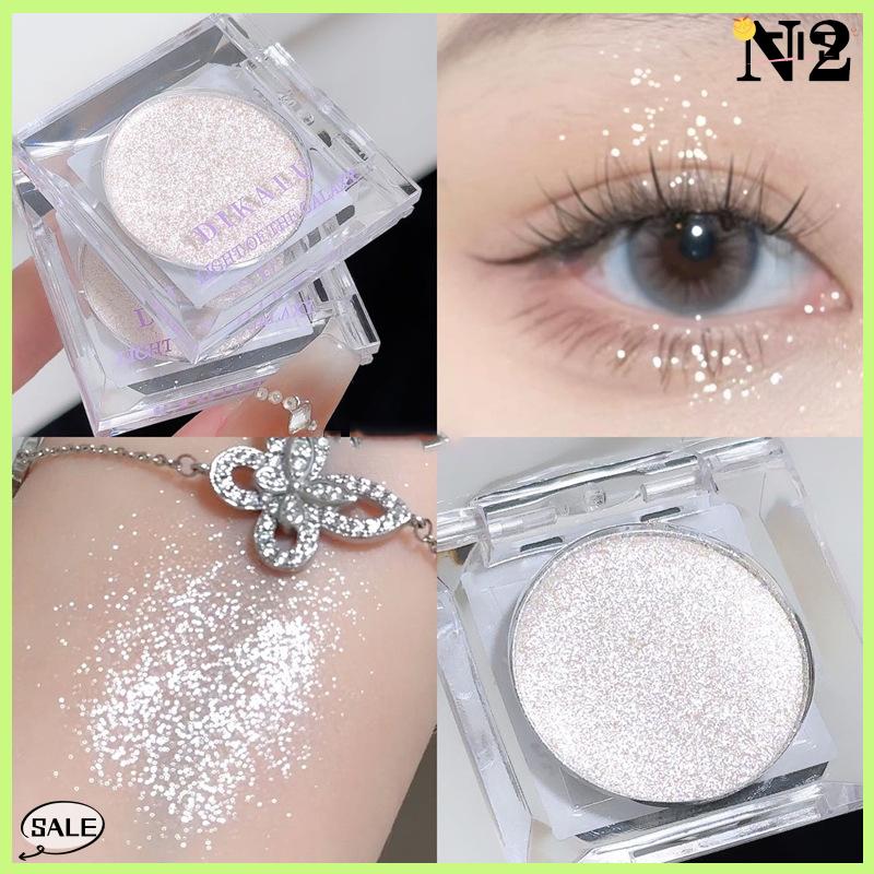 Follow Get New【TIS】 Dikalu Galaxy Eyeshadow Palette nghiền nát kim cương lấp lánh cường độ cao ánh sáng lung linh Pearlescent trang điểm lâu dài sắc tố - 3