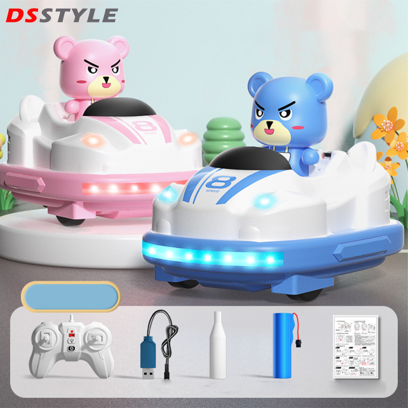 Q180 RC Bumper Cars 2.4G Remote Control Battle Bumper Cars With Lights Music RC Cars Toys Xmas Gifts For Boys Girls ราคา 803 บาท*ส่งฟรี