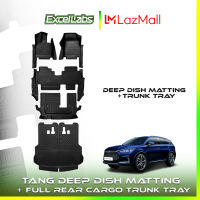 BYD Tang 2025 to 2026 OEM Deep Dish Matting + Rear Cargo Trunk Tray Thailand Quality ( Car Accessories )