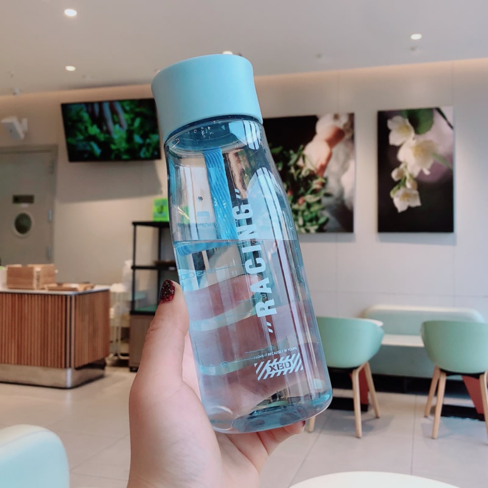 ALLEYDG Dung tích lớn 550/650ml Chai nước Nhựa Chống rò rỉ Ấm đun nước du lịch Di động Có dây đeo tay cầm Bình uống nước tập thể hình Thể thao ngoài trời - 3