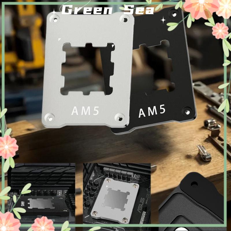 Green sea Aluminum Universal AM5-AMD Desktop Chassis CPU Bending Correction Fixing Buckle Cover Apply To 7950X 7800X 7700X 7600X 7500F Harga  13 Ringgit*Penghantaran Percuma
