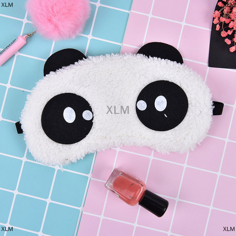 XLM 1 chiếc mặt nạ mắt ngủ hình gấu trúc dễ thương Tấm Che Mắt tấm che ngủ du lịch