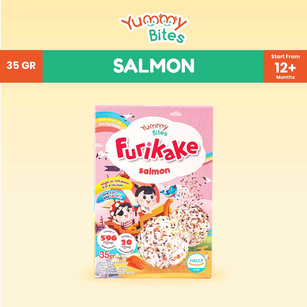 Yummy Bites Furikake 35GR/ Topping Rumput Laut/ Nori Tabur/ MPASI Bayi