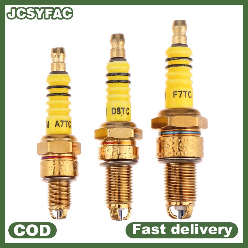 JCSYFAC 1pcs Bugi 3 điện cực Ba a7tc d8tc cho GY6 CG 50 70 110 125 150cc