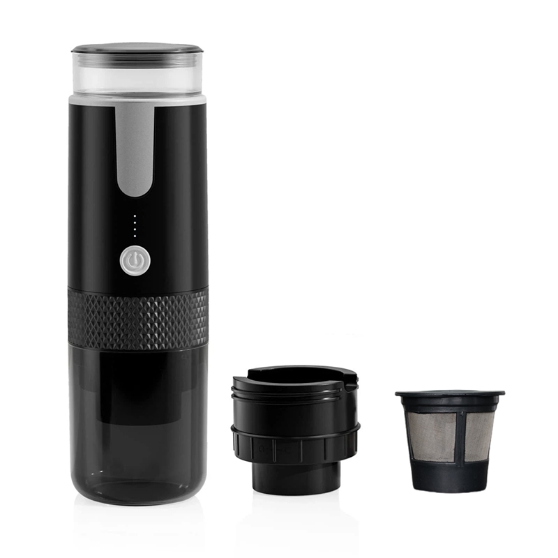 Portable Espresso Maker, Electric Travel Coffee Machine for Office Travel Camping Fit Coffee Powder & Coffee Capsule
