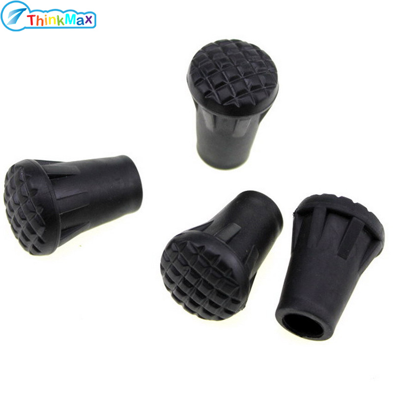 4pcs Outdoor Wear-resisting Hiking Walking Stick Trekking Pole Tip End Rubber Caps Replacement Cap Cover Protector ราคา 33 บาท*ส่งฟรี