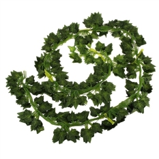 12pcs 6.5ft Artificial Wall Hanging Ivy Vine Foliage Leaf Garland Plants Decor Flowers Home Decor - Sweet Potato Leaf