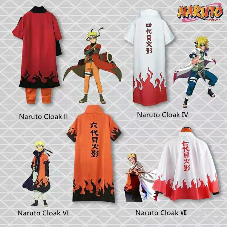 Frete Grátis Anime Japonês Naruto Uzumaki Naruto12 Hokage Traje Cosplay  Halloween Cloak Hat Personagem de Banda Desenhada Traje Personalizar  Conjunto