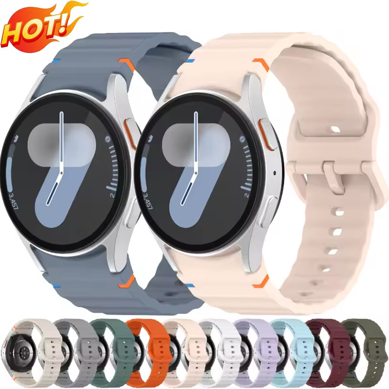 สายซิลิโคนกีฬา เข้ากันได้กับ Samsung Galaxy Watch 7.6 5.4 40mm 44mm Galaxy Watch 6.Classic 43mm 47mm 5Pro 45mm Watch 4.Classic 42mm 46mm ราคา 49 บาท*ส่งฟรี