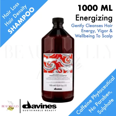 Davines NaturalTech Energizing Shampoo 1000ml (without Pump) - For Scalp and Fragile Thinning Hair