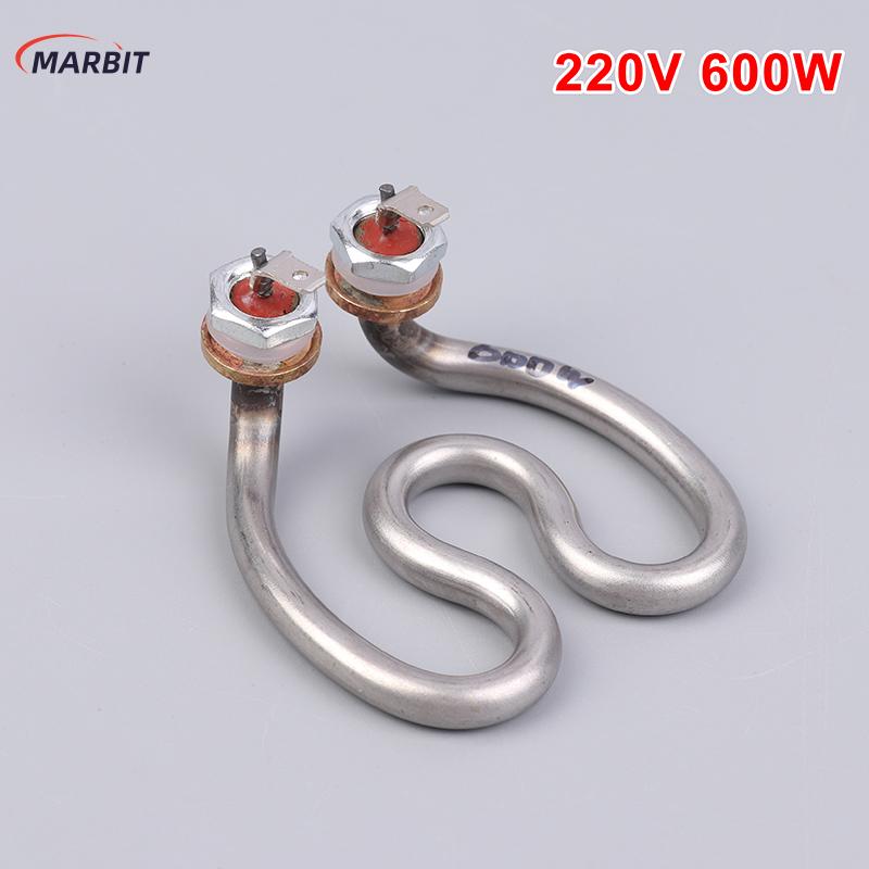MARBIT 500W 600W 220V Ấm đun nước điện không gỉ yếu tố làm nóng móng ngựa nước điện ống nhiệt cho máy pha cà phê - 3
