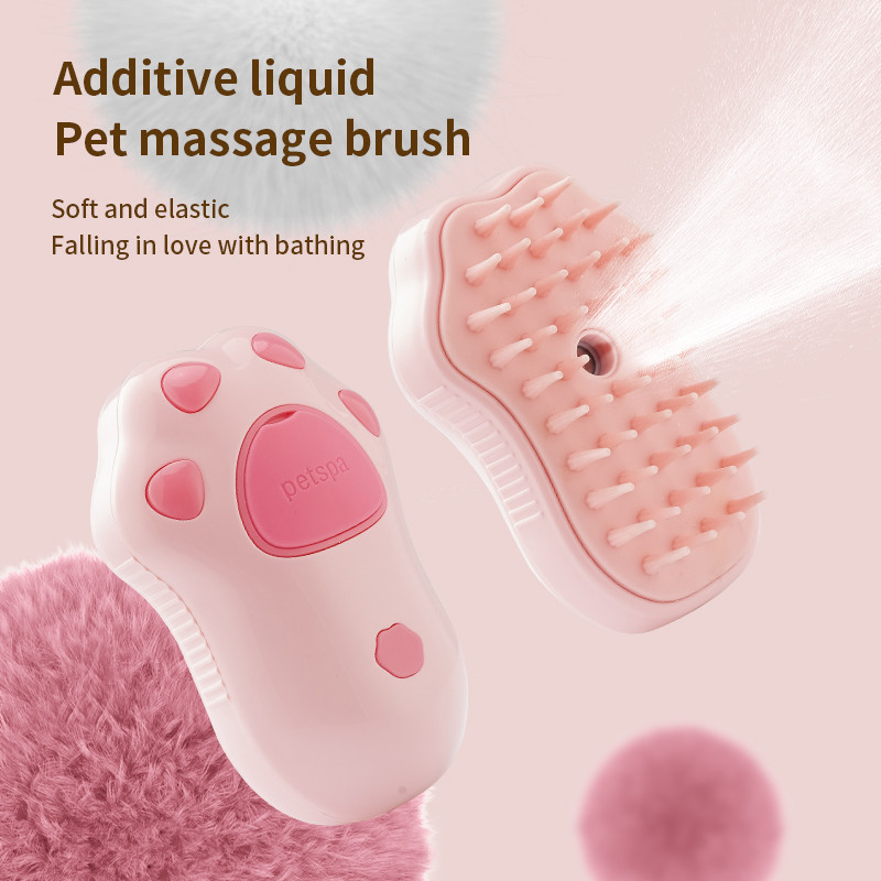 Mèo Bàn là hơi nước 3in 1 điện phun lông mèo brushesfor massage Lược chải lông thú cưng Lược Chải Lông Chó hairremoval Lược Lược Chải Lông Chó