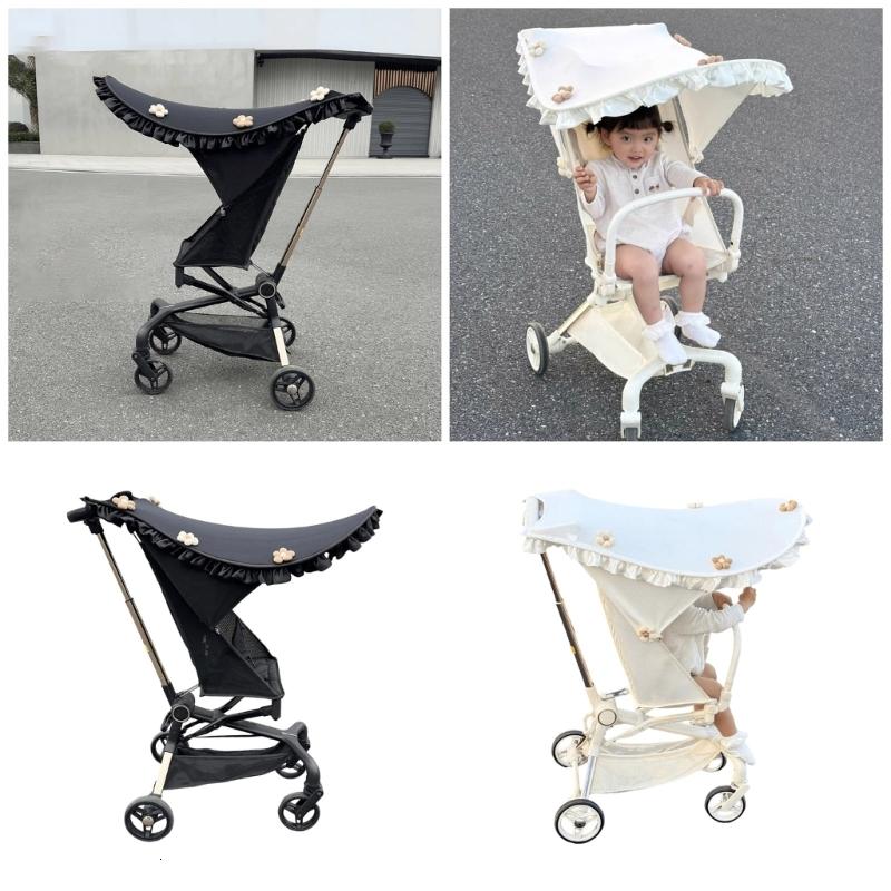 Xe đẩy em bé mái che nắng hoa chi tiết bảo vệ mái hiên cho ghế xe đẩy và prams với tính năng sửa chữa dễ dàng