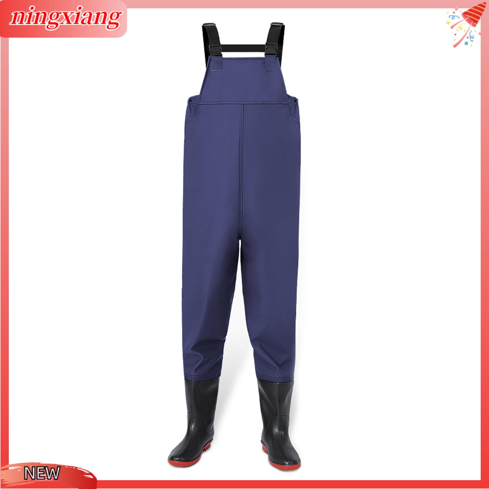 NingXiang Fishing Rain Gear Waterproof Fishing Bib Overalls with Anti-slip Rubber Boots Breathable Adjustable Rain Gear for Men Women – Hunting Work Outdoor Pants Trousers Asia Presyo  2,932 Piso*Libreng Shipping