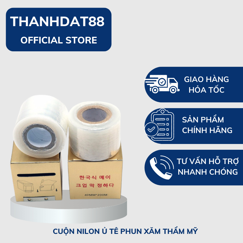 Cuộn nilon ủ tê phun xăm thẩm mỹ