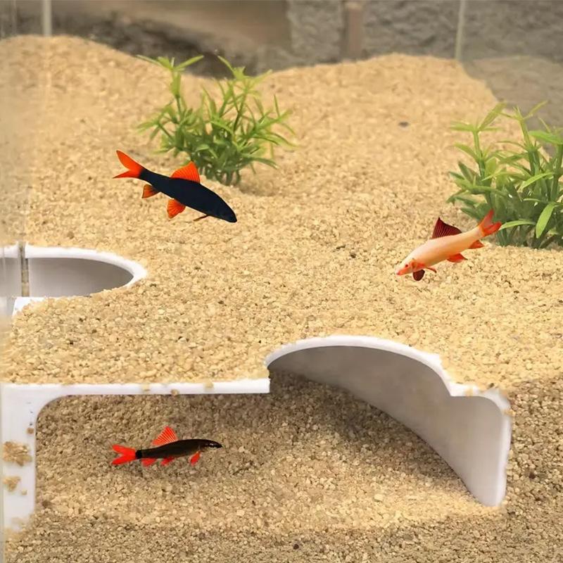 UNIKI ABS Aquarium Cave góc đường hầm mở rộng Non-trượt dưới bước Aquarium Tunnel thủy sản trang trí phụ kiện
