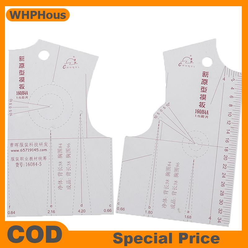 WHPHous 1:5 Women Clothes Prototype Ruler Drawing Template Tools Sewing Accessories
