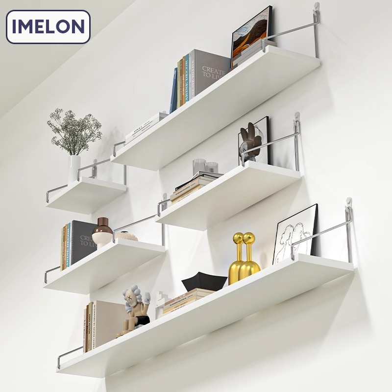 IMELON quả tặng miễn phí TOÀN CỬA HÀNG Kệ sách gỗ, tủ gỗ chữ U để đồ năng, giá sách đứng trưng bày trang trí gỗ  có ngăn nhiều tầng  Kệ treo tường không đục lỗ Vách ngăn treo tường cạnh giường ngủ Phòng khách Bộ định tuyến trang trí tường Kệ sách treo tườ