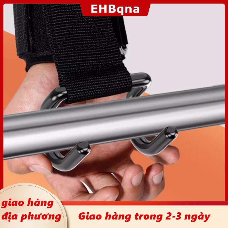 [COD] EHBqna 3PF Ship within 24 hours 2 cái Trọng lượng nâng móc tay-Bar dây đeo cổ tay phòng tập thể dục thể dục móc Trọng lượng dây đeo pull-up điện nâng găng tay cho trọng lượng đào tạo