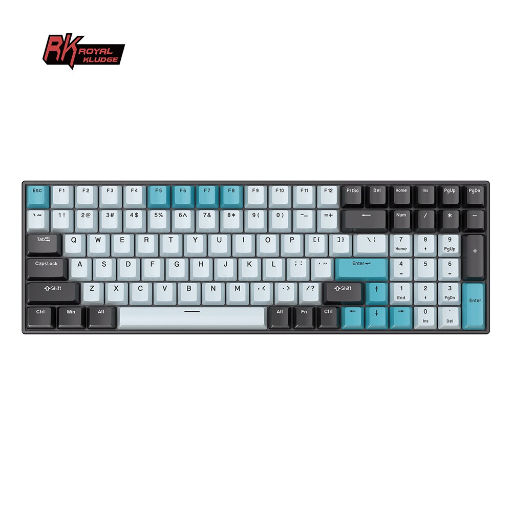 Royal Kludge RK98 RK100 PBT Keycaps Two-Color Injection OEM Profile Mechanical Keyboard Key Cap For RK Gateron Cherry MX Switch