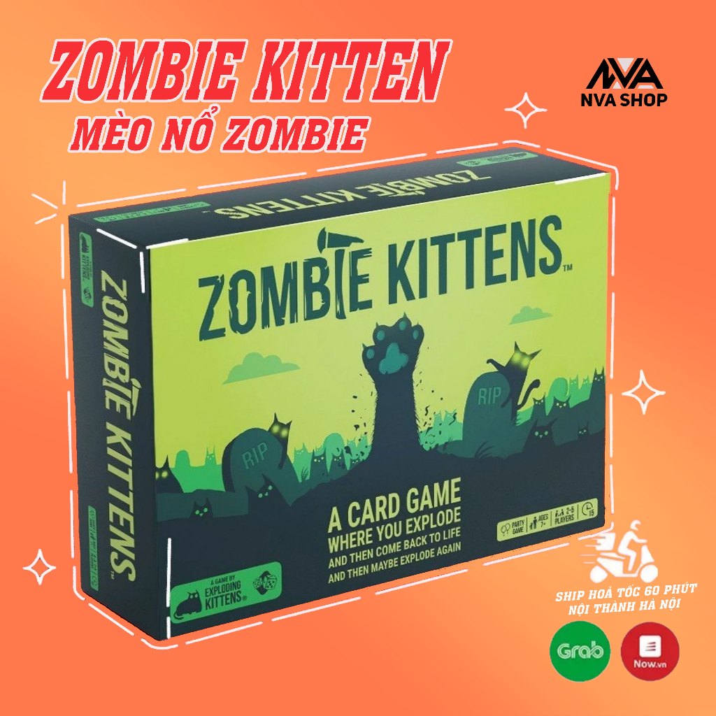 Mèo Nổ ZOMBIE KITTENS việt hoá - Trò chơi boardgame