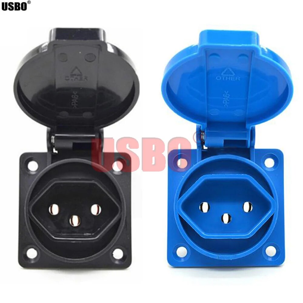 Đen xanh dương 2P + E đa chức năng Trung Quốc USA EU Zealand UK công nghiệp France Brazil New Thụy Sĩ Úc Đức