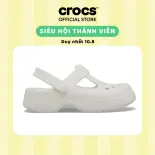 Giày Clog Trẻ Em Crocs Classic Mary Jane - Chalk - 210615-0WV
