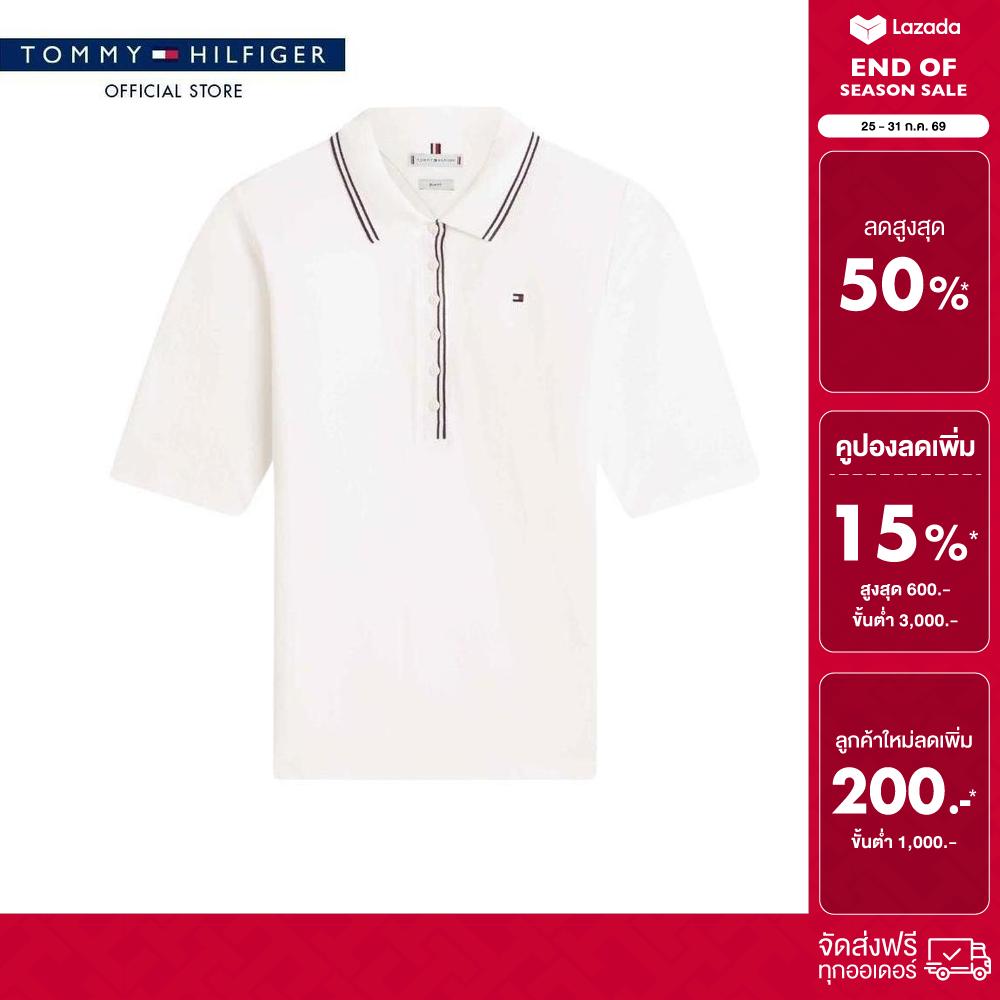 Tommy Hilfiger Women Polo Model WW0WW49828 YBL - White Slim ราคา 3,493 บาท*ส่งฟรี