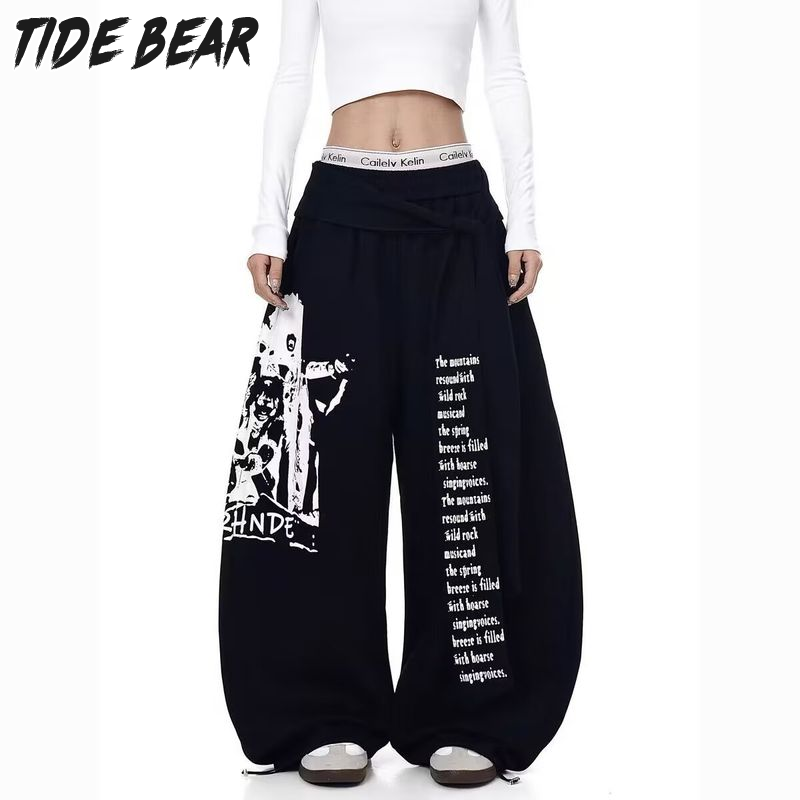 Phong cách Mỹ oversized in Sweatpants với thiết kế đồ họa cho điệu nhảy đường phố và hip hop thời trang