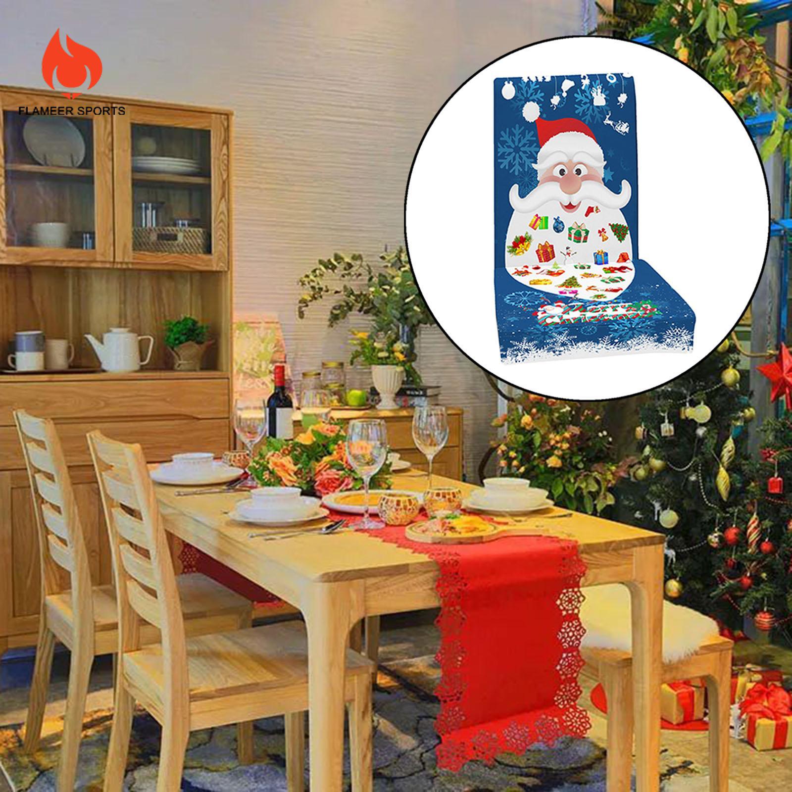 Chair Cover Stretch Removable Xmas Chair Protector Slipcovers Decor
