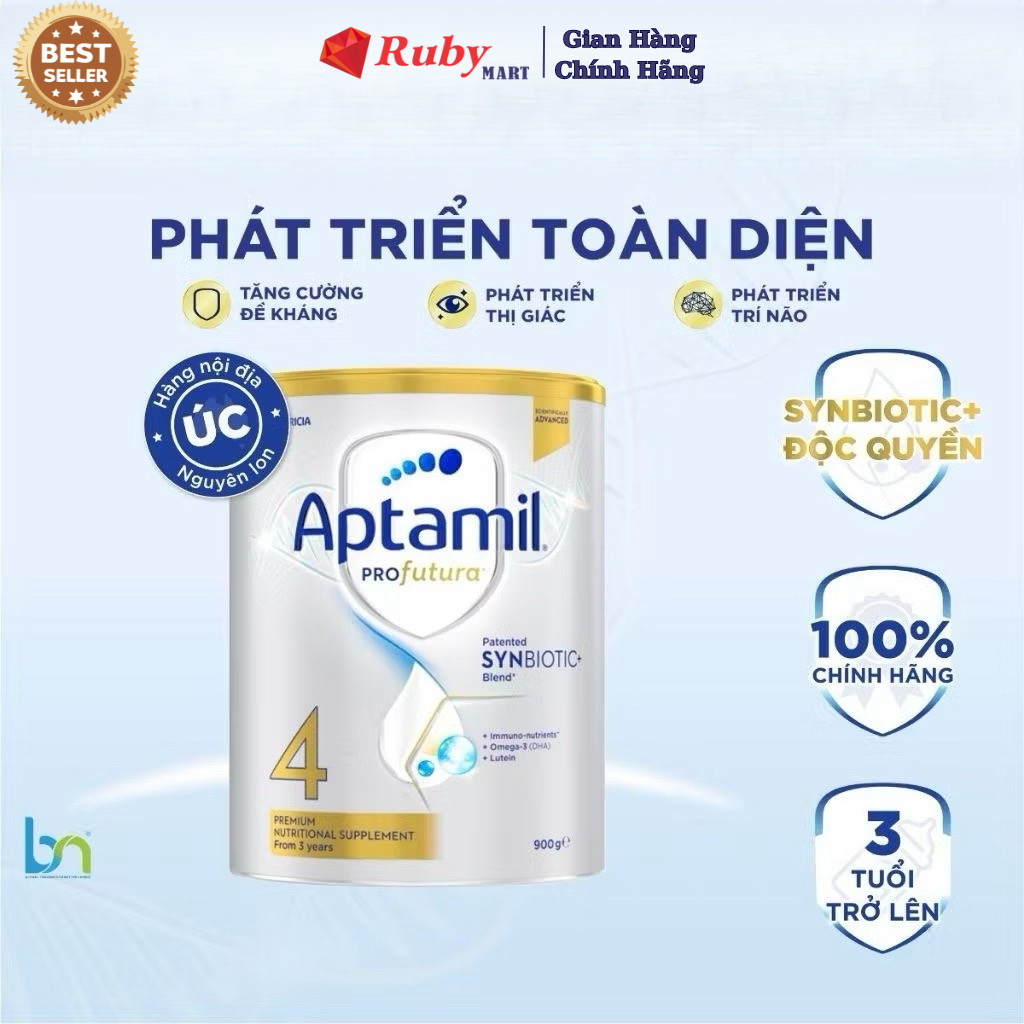 Sữa Bột Aptamil Profutura Úc 900g cho bé chính hãng số 4
