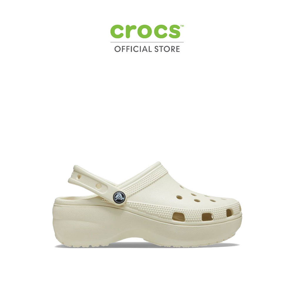 CROCS รองเท้าลำลองผู้หญิง CLASSIC PLATFORM CLOG รุ่น 2067502Y2 - BONE ราคา 2,590 บาท*ส่งฟรี
