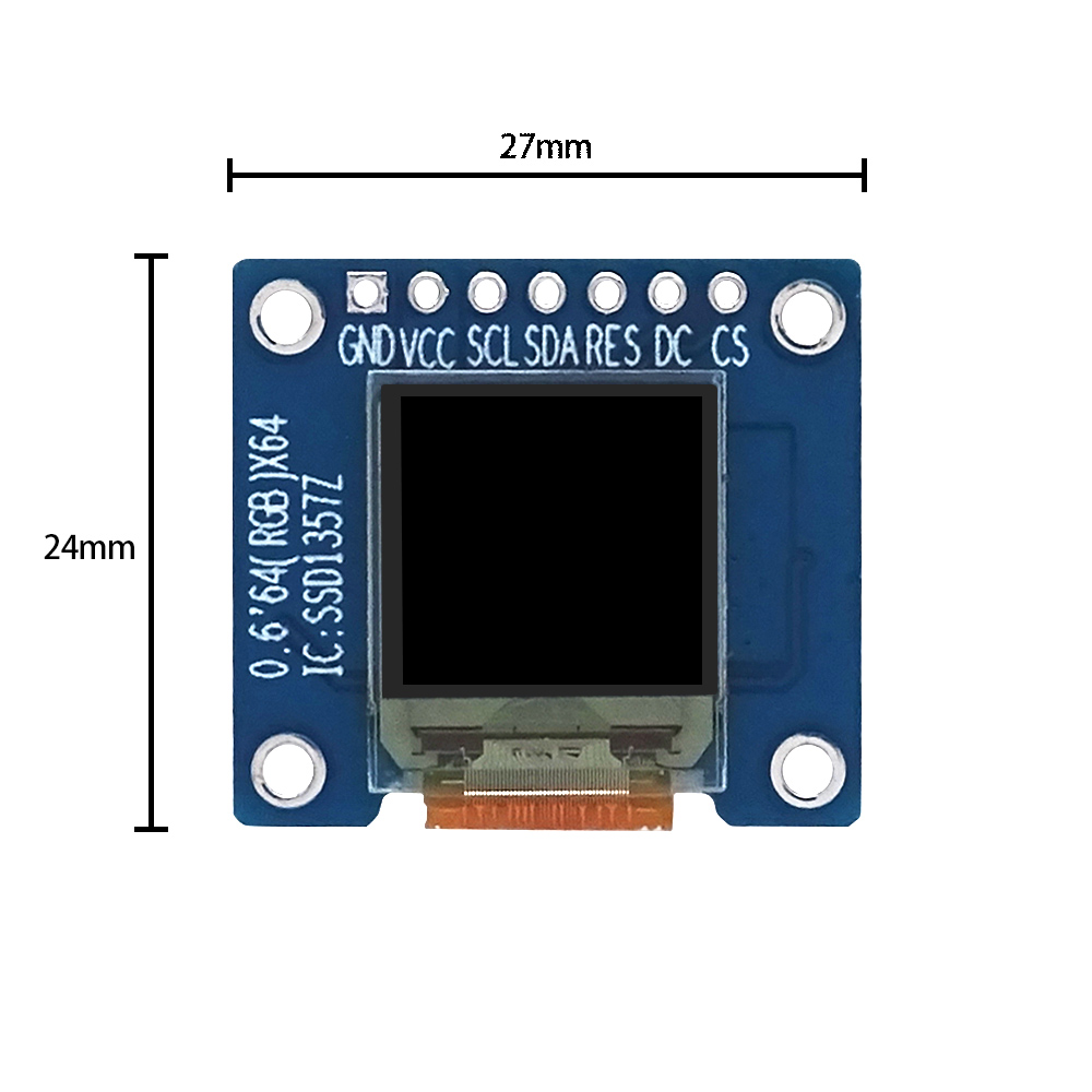 [M1708] 0.6 inch color OLED display 64x64 RGB SSD1357 highlighted color display ☆ - 2