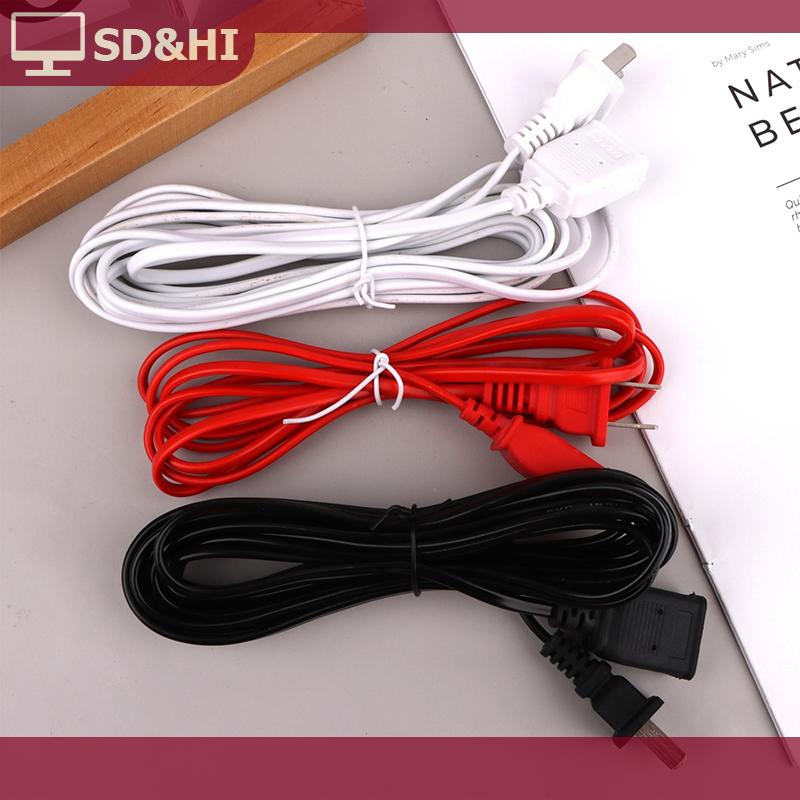 SD&HI 1.5 2 2 5 4M สายไฟต่อขยายชาย2ขาพร้อมสายเคเบิลปุ่มเปิด ปิดสวิตช์ ราคา 20 บาท*ส่งฟรี