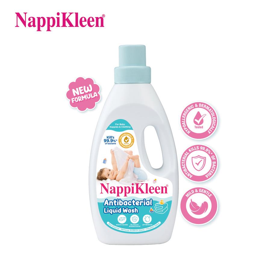 NAPPIKLEEN Anti Bacterial Baby Liquid Wash 1.85kg