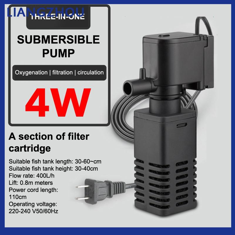 LIANGZHOU Nhựa 3 Trong 1 Fish Tank Lọc Lọc Tăng Oxy Không Khí Aquarium Lọc Với Bên Trong Miếng Bọt Biển 4 6 12 20 30W - 3