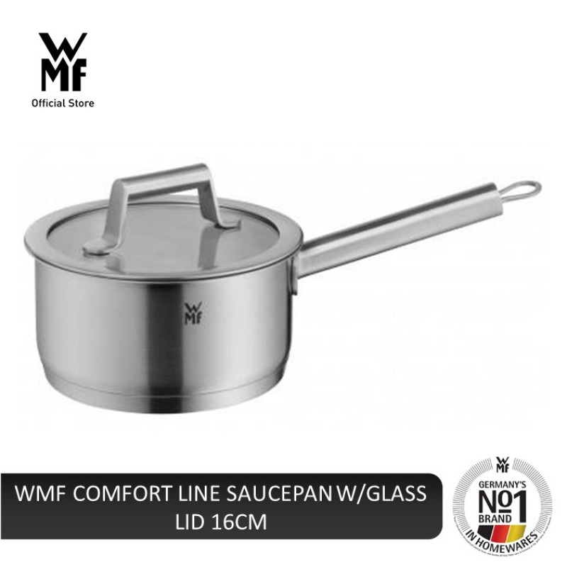 WMF Comfort Line Saucepan With Glass Lid 16Cm 0731166040 Singapore
