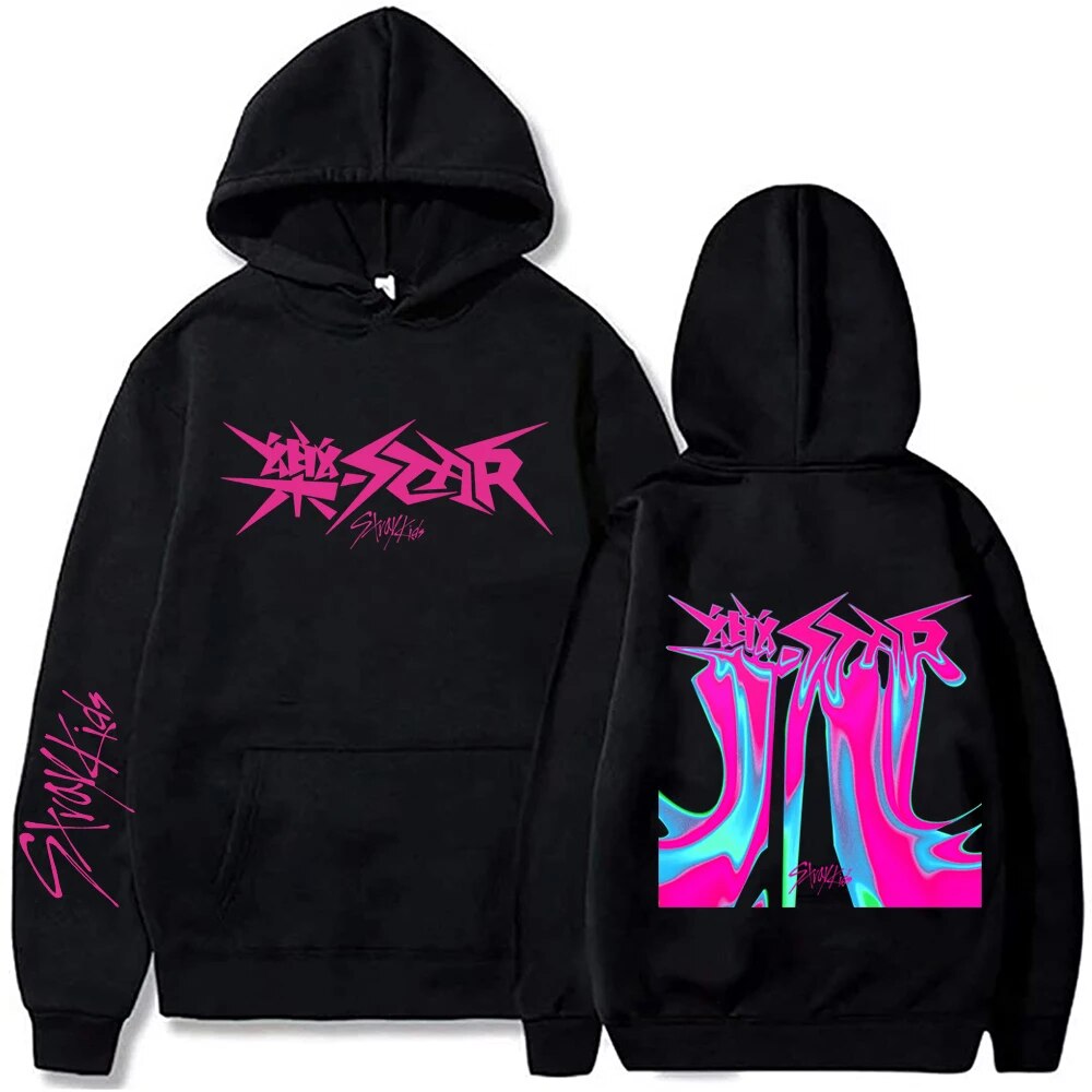 713★Kpop Stray Kids Rock Star Hoodies Straykids Rock-Star Album Hoodie Women Man Fashion Hoodies for