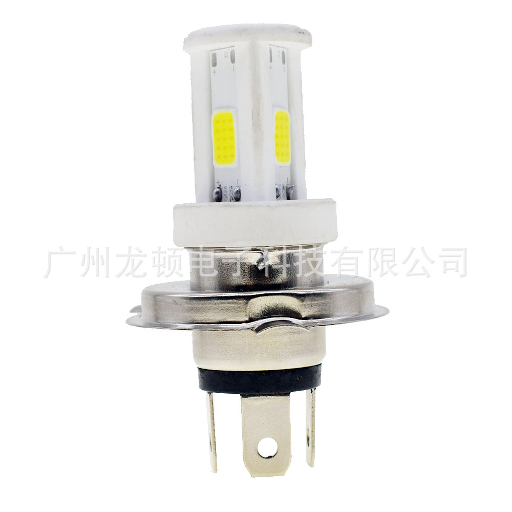 Đèn pha LED gốm cho xe máy H6 ba20d Đôi Ba móng vuốt H4 đèn pha xe hơi Xinyi