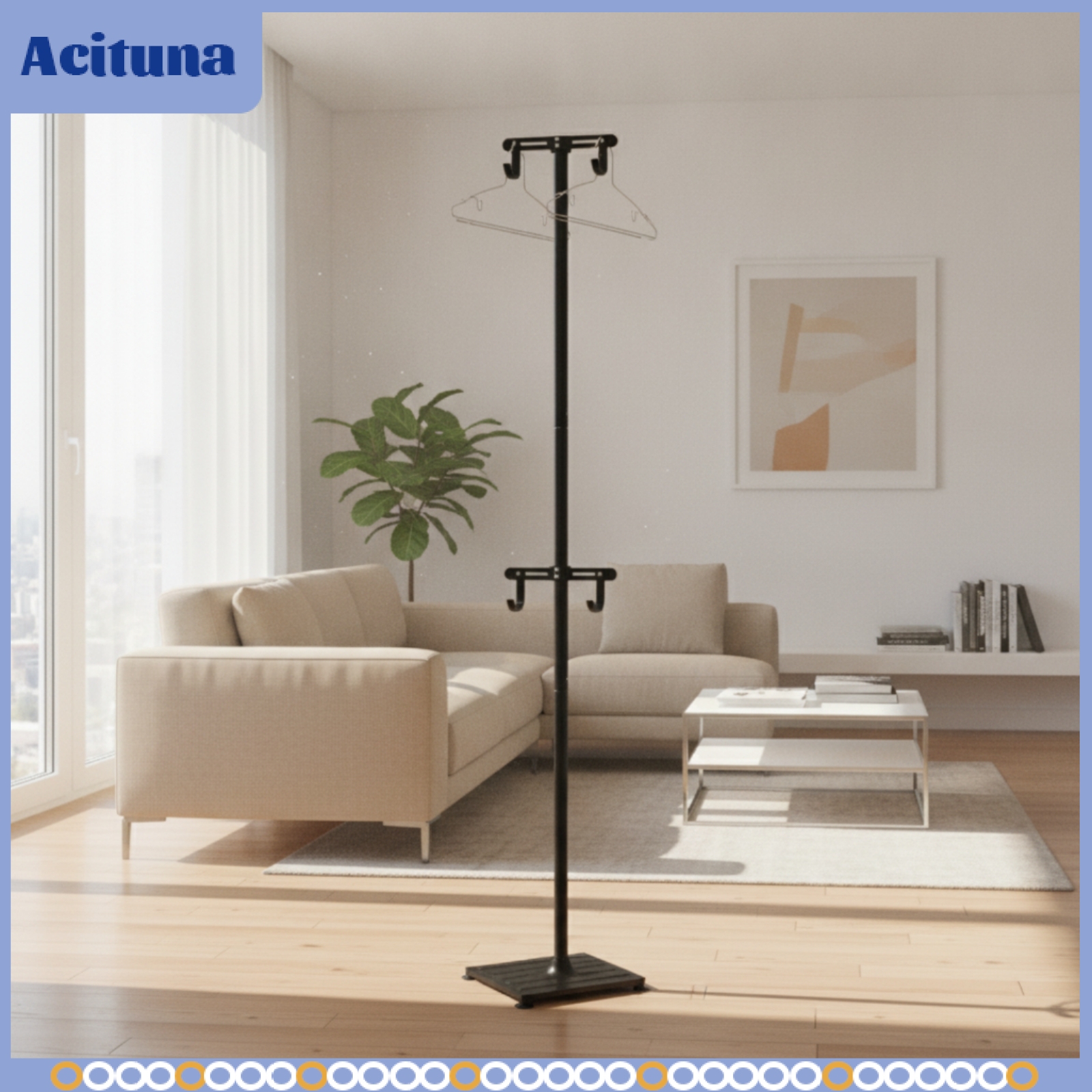 Acituna Double-Hook Vertical Bike Rack with Hooks Space-Saving Vertical Bike Rack Adjustable Cycle Floor Stand Upright for Apartment Dwellers, Cyclists, Garage ราคา 9,075 บาท*ส่งฟรี