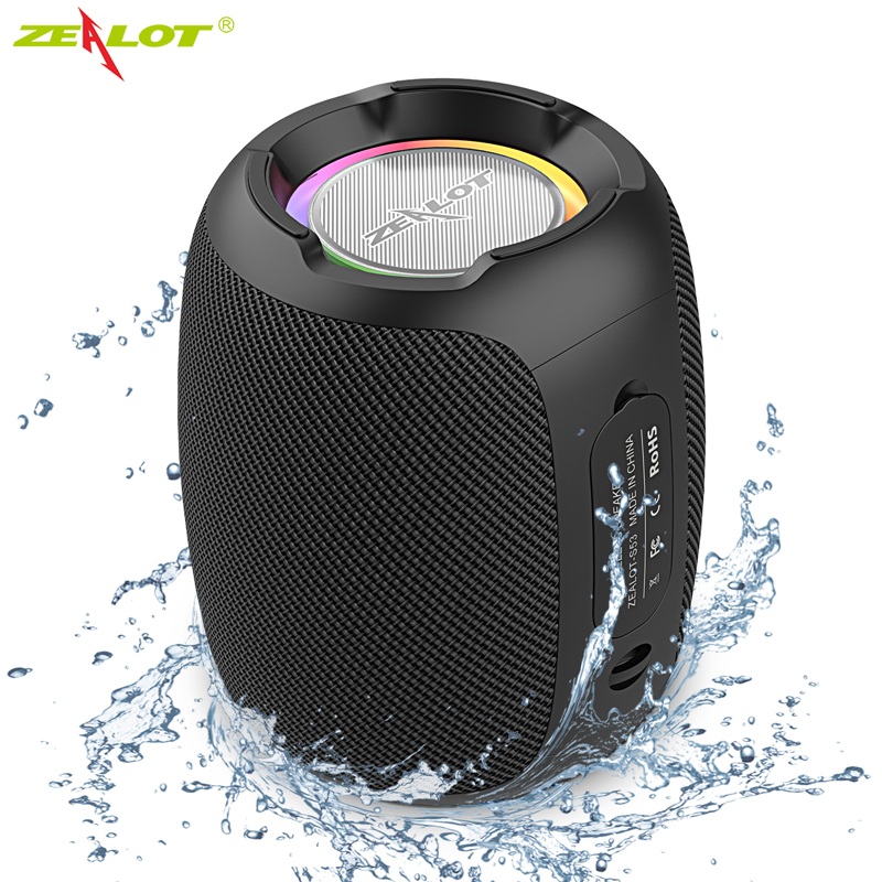 Zealot S53 Xách Tay Loa Bluetooth 10 Giờ 10W Siêu Âm Thanh Lớn Loa Bluetooth IPX6 Không Thấm Nước Ch