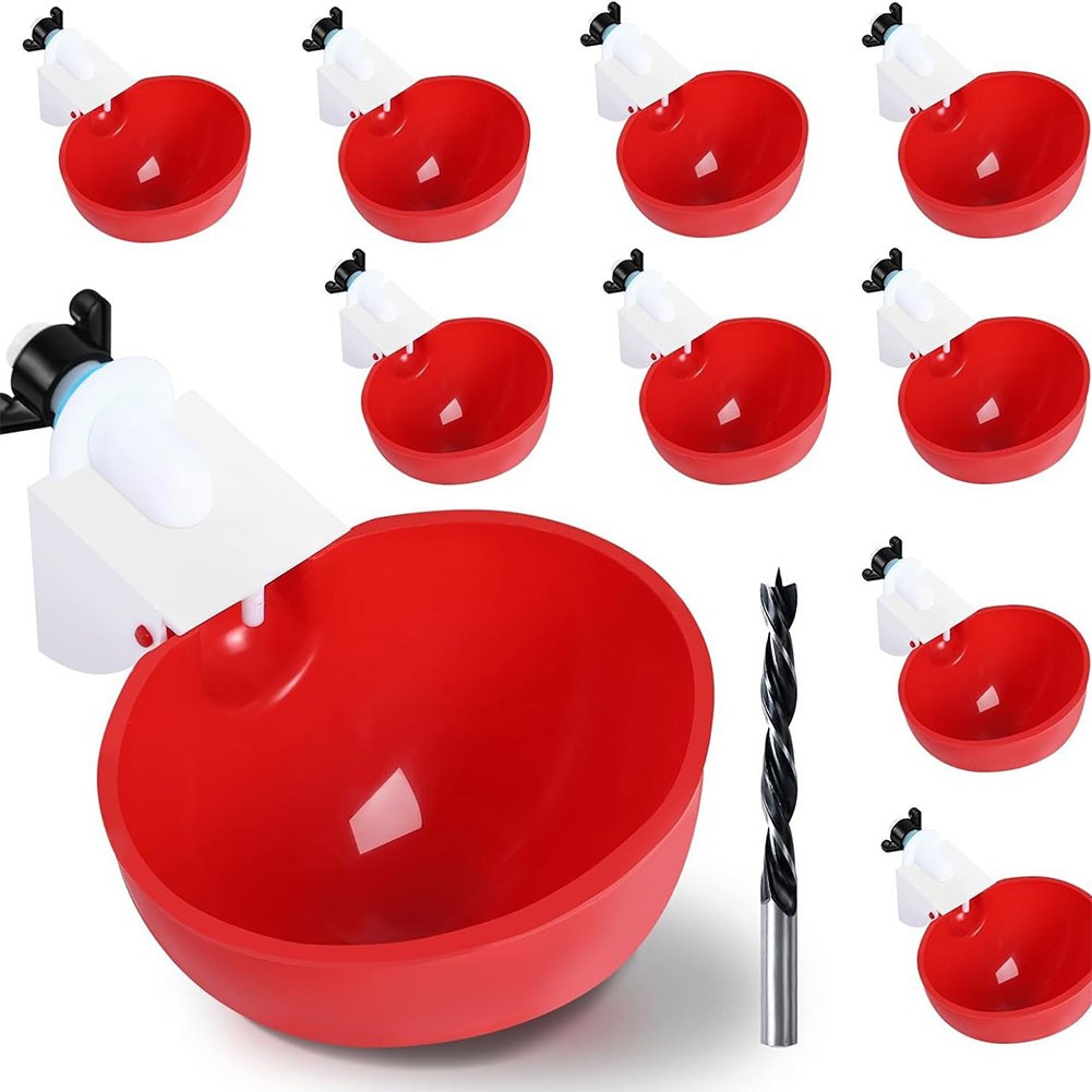 Gracekarin Continuous Fresh Water Supply Automatic Water Filling Chicken Waterer Cups NEW ราคา 209 บาท*ส่งฟรี