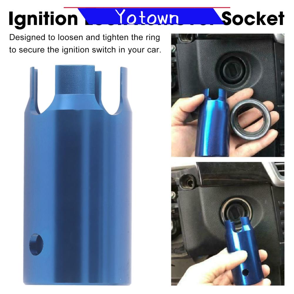 Yotown Ổ cắm tháo khóa đánh lửa Dễ sử dụng Ổ cắm mở khóa đánh lửa màu xanh cho ô tô