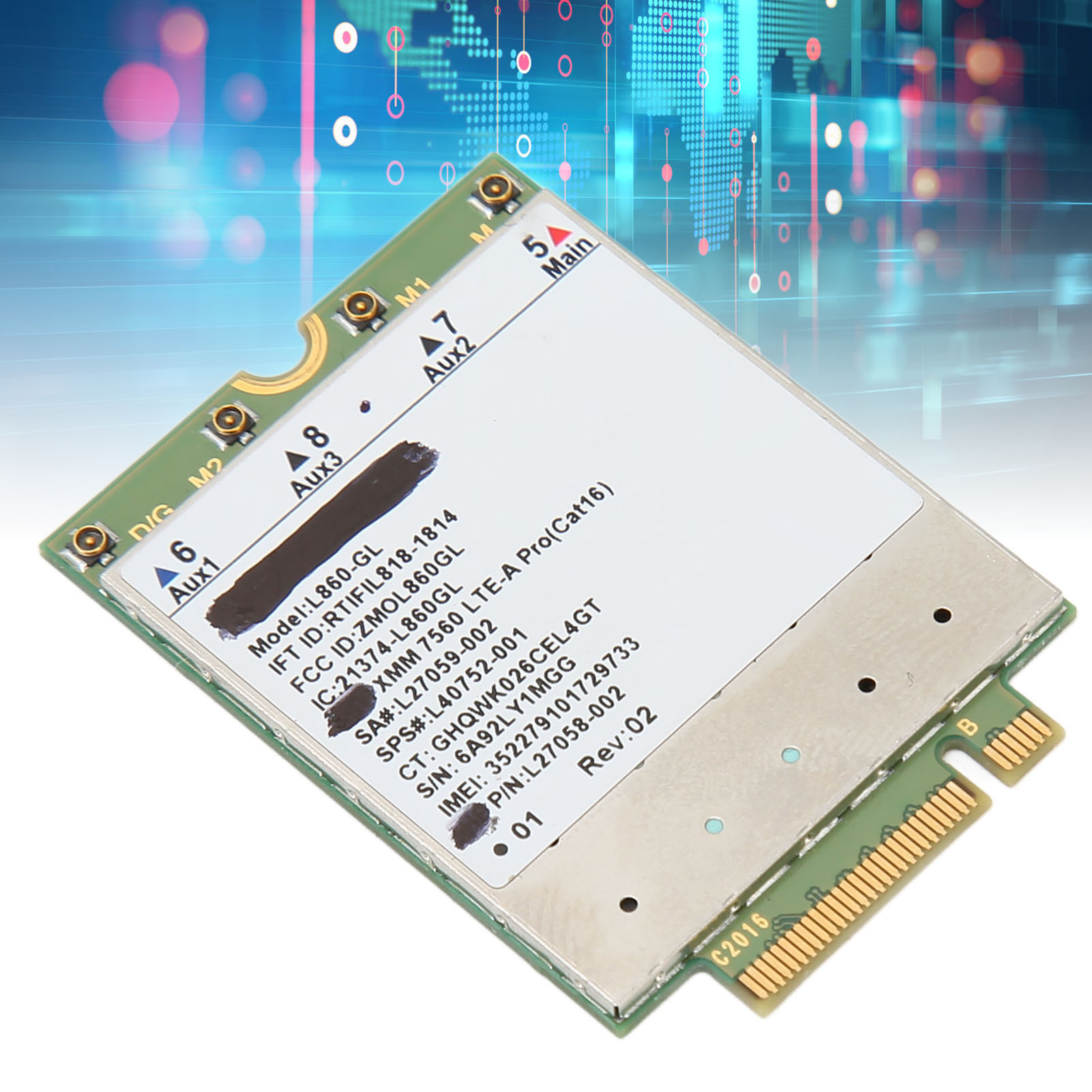Garosa L860 GL Card Mạng 1Gbps DL FDD TDD LTE 150Mbps UL DL MIMO Cắm M.2 Card WiFi dành cho Laptop Giá 1,350,000 Đồng*Miễn phí vận chuyển
