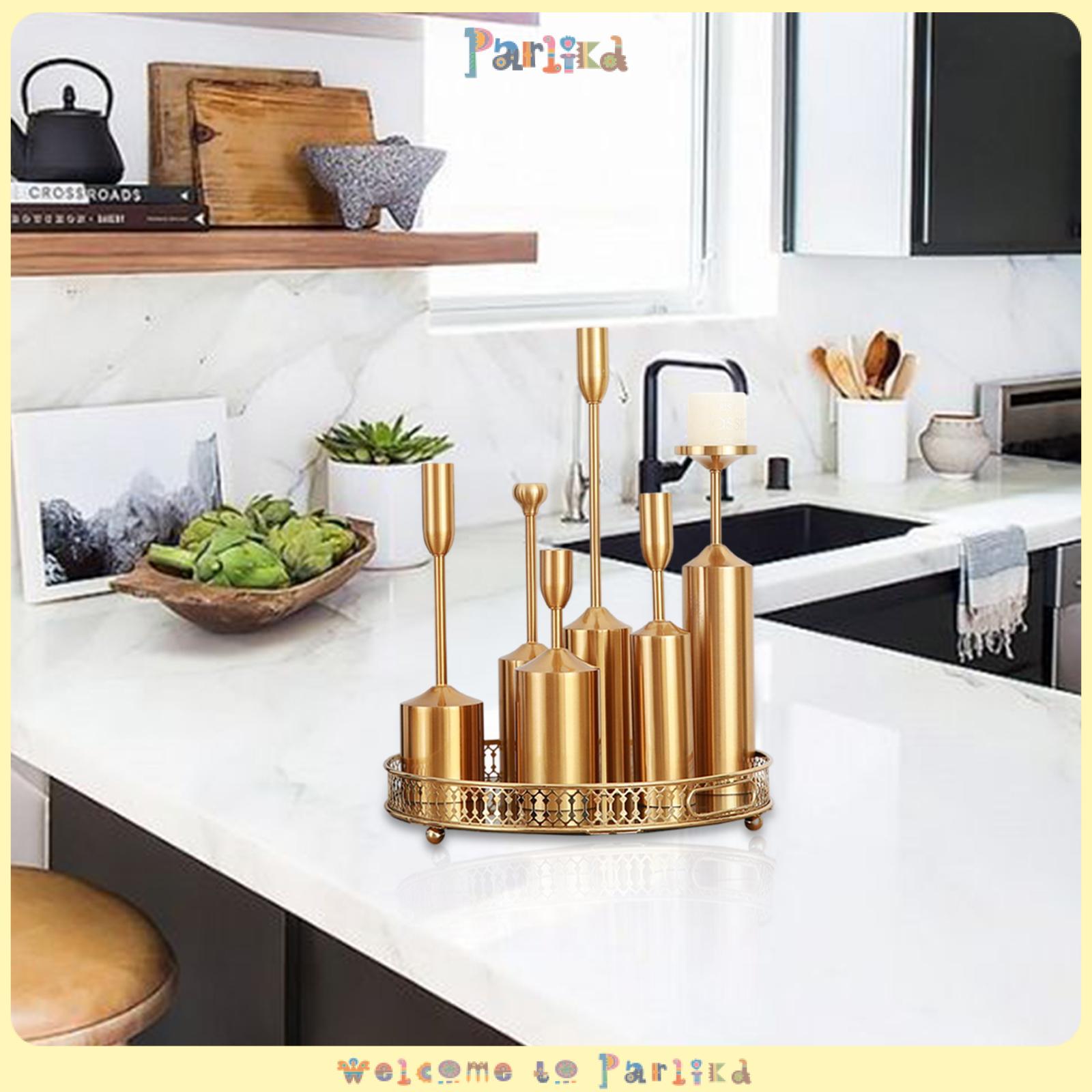 LOVIVER Candlestick Holder Candelabra Set of 6 for Taper Candles Decorative Candlestick Stand for Mantel Kitchen Decor ราคา 2,017 บาท*ส่งฟรี