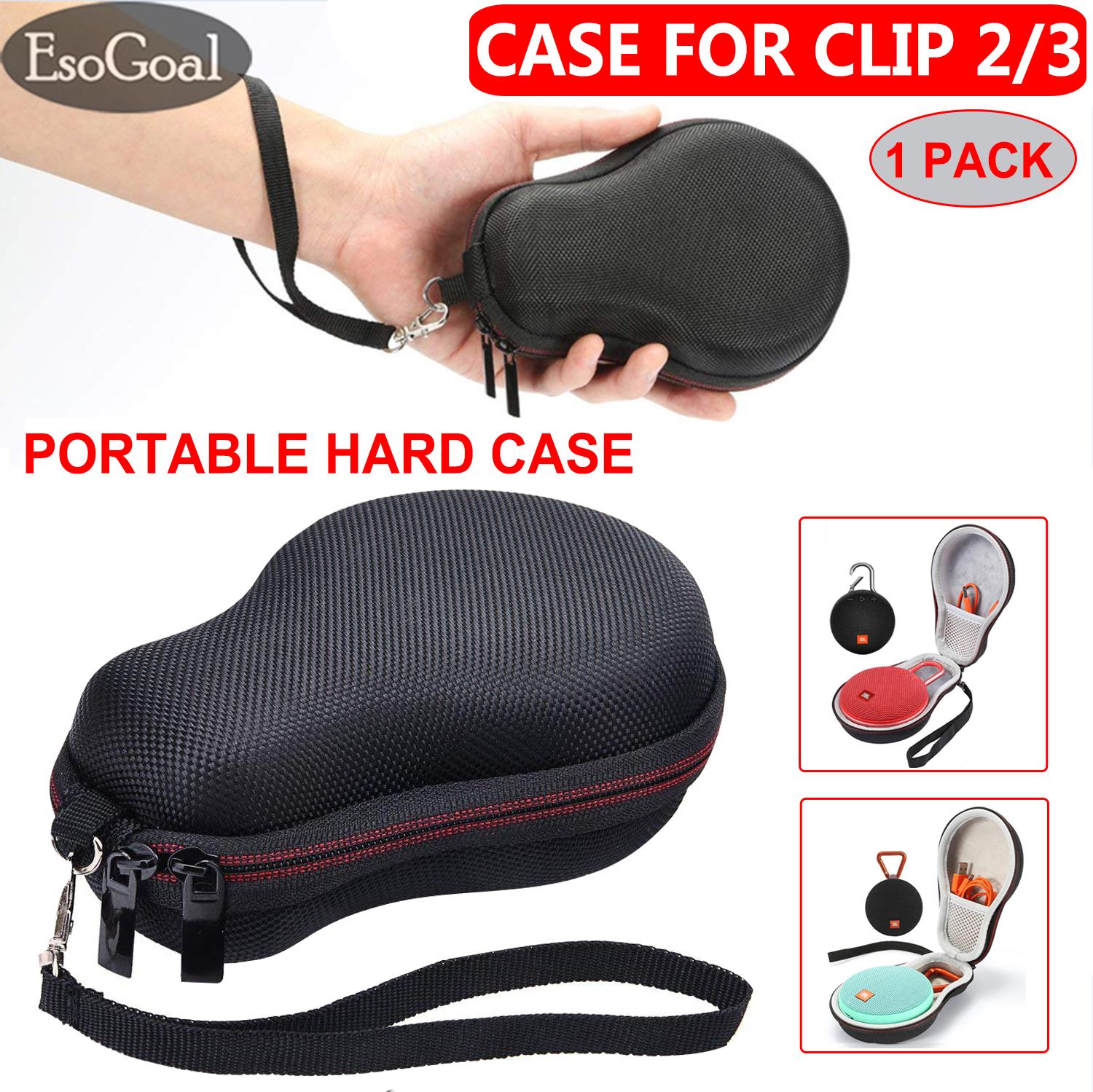 Esogoal Portable Eva Hard Bag Case Protective Case Bags For J-Bl Clip 2/clip 3 Case Travel Carrying Storage Anti Shock Cover Pouch For Waterproof Dustproof By Esogoal